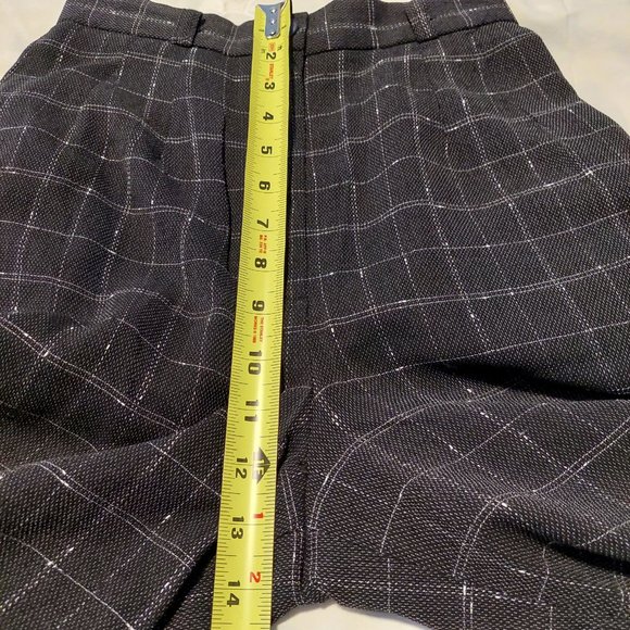 Plaid Wide-Leg Trousers, Made In Japan, Size XS/2 - Picture 7 of 9